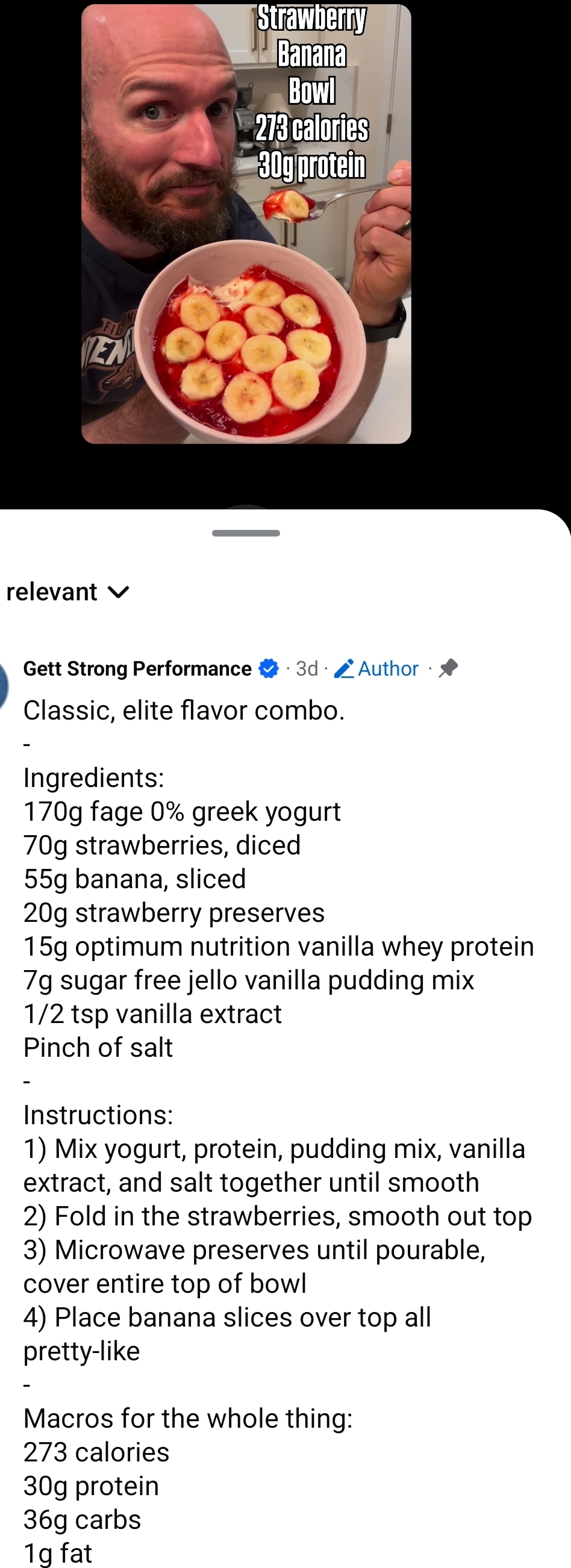Strawberry Banana Bowl