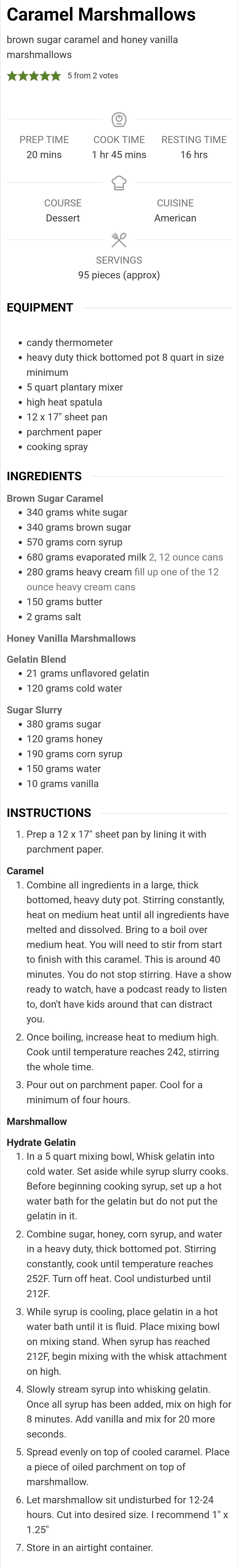 Caramel Marshmallows
