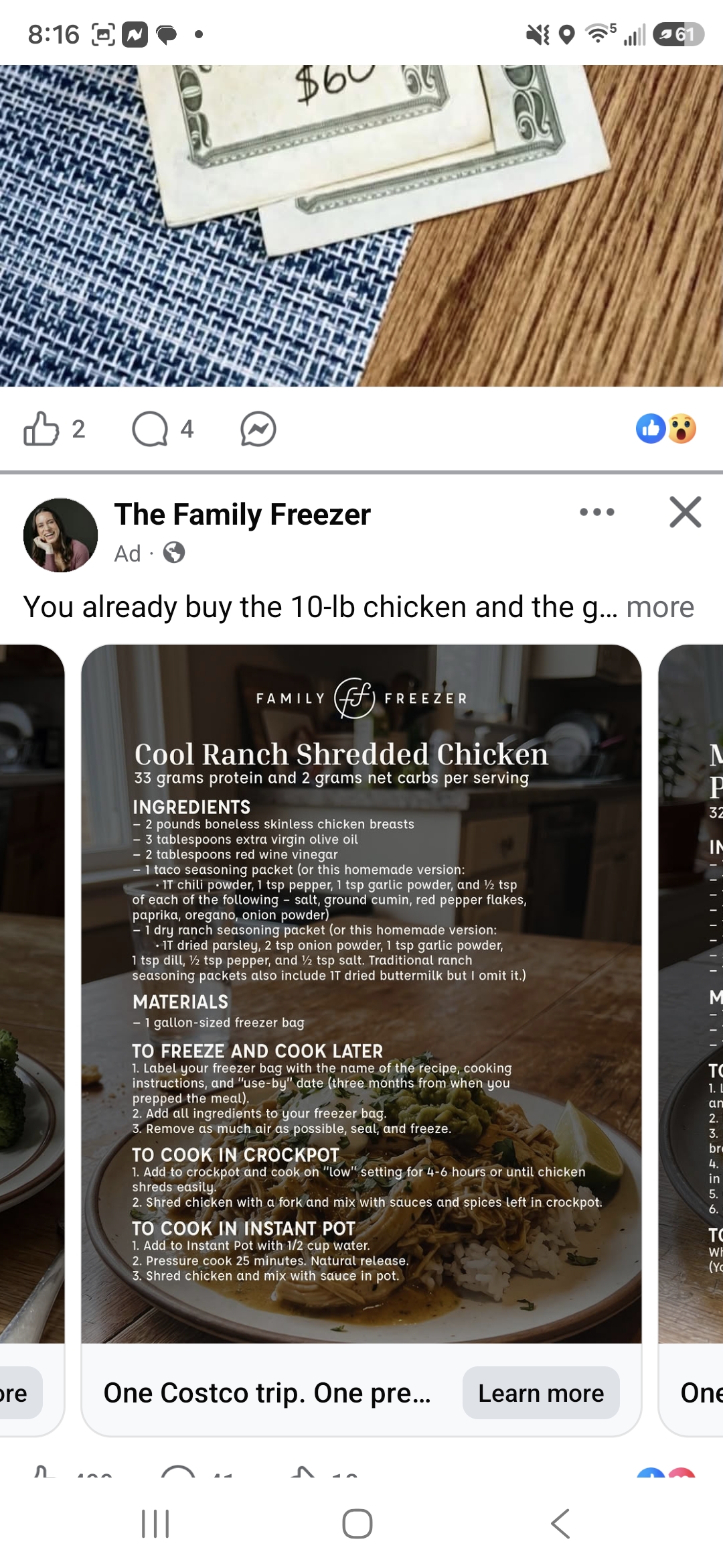 Cool Ranch Shredded Chicken
