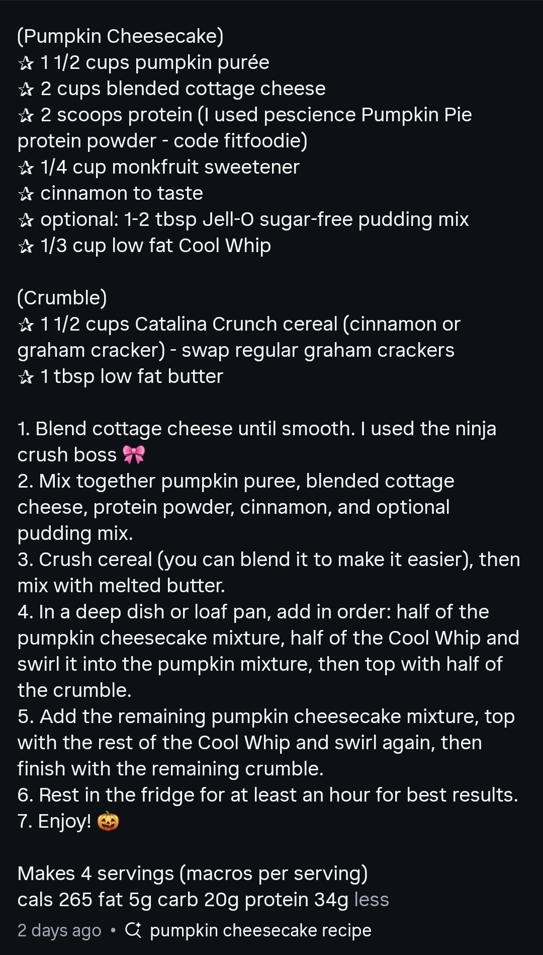 Pumpkin Cheesecake