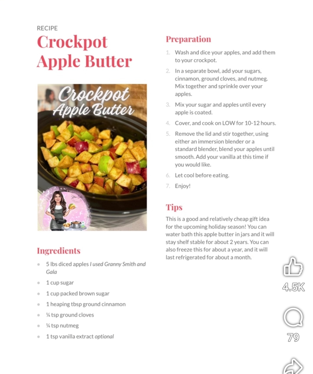 Crockpot Apple Butter