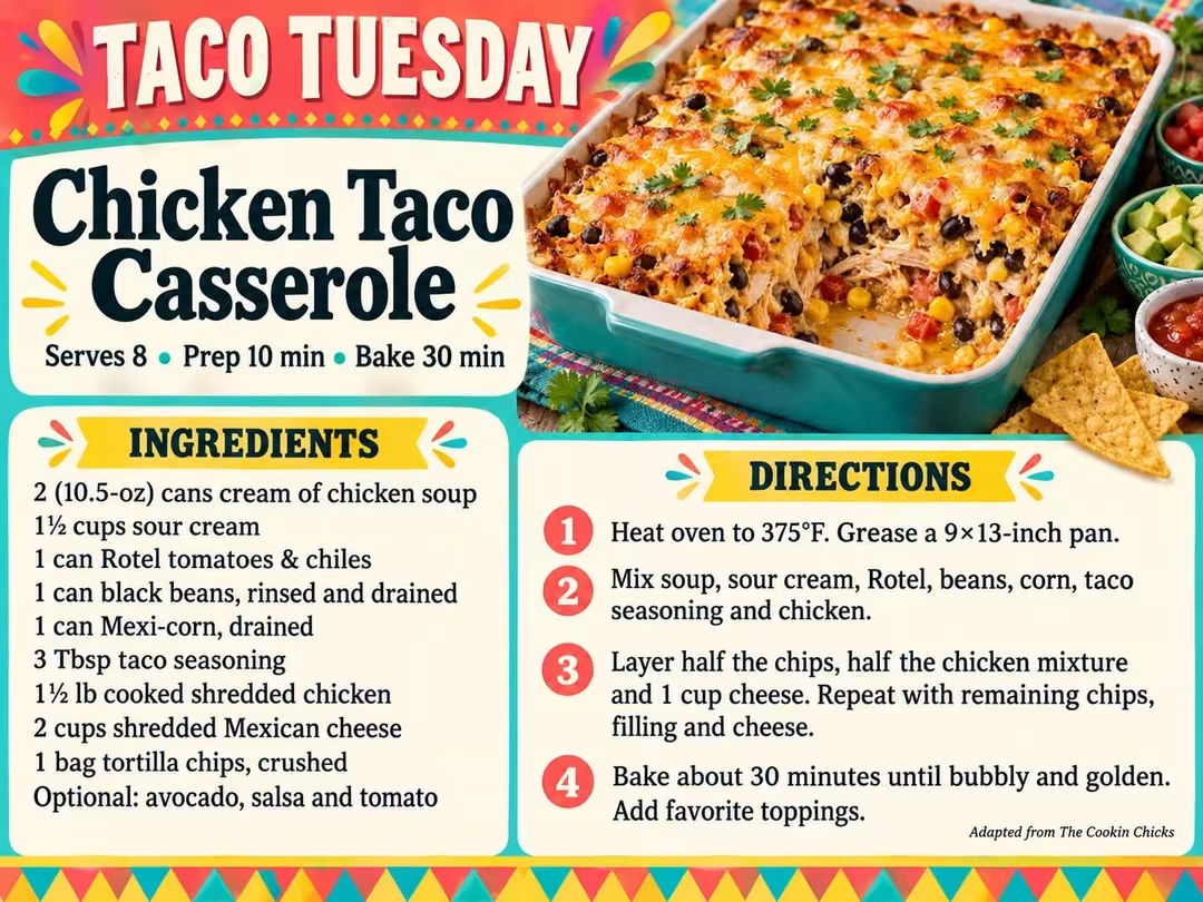 Chicken Taco Casserole