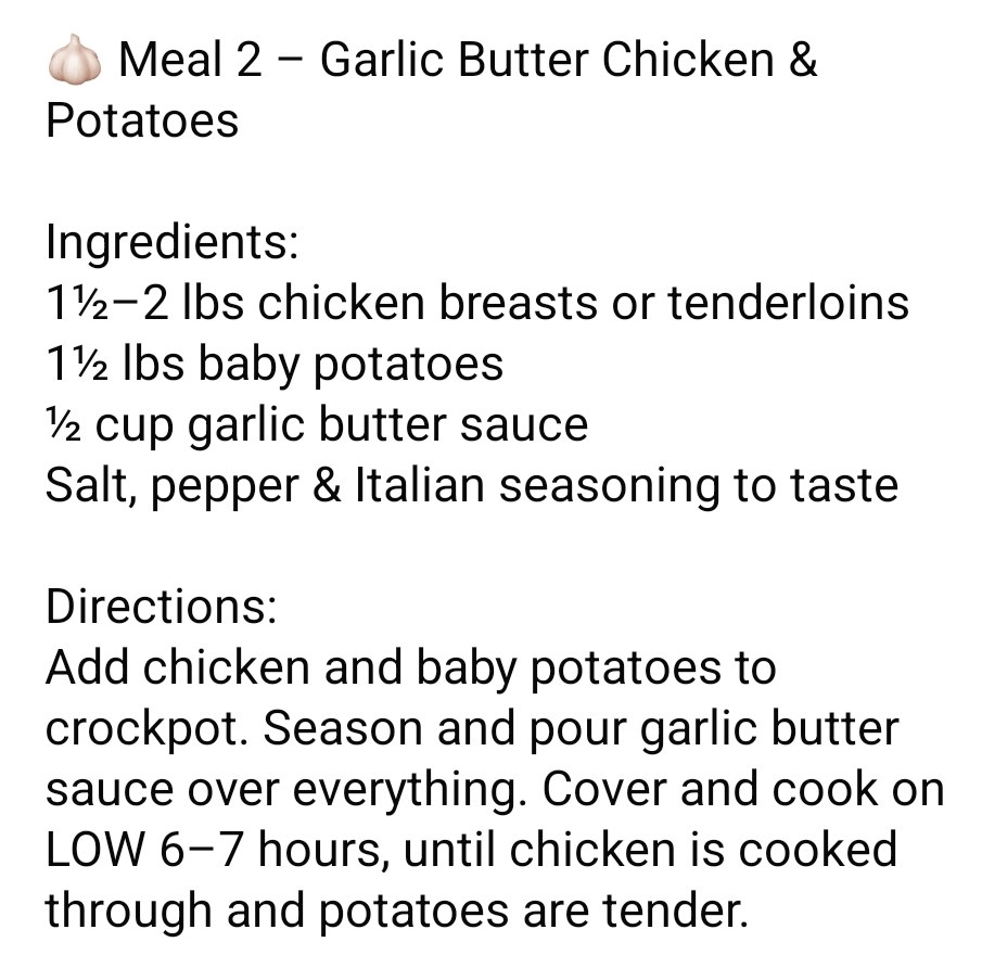 Garlic Butter Chicken & Potatoes