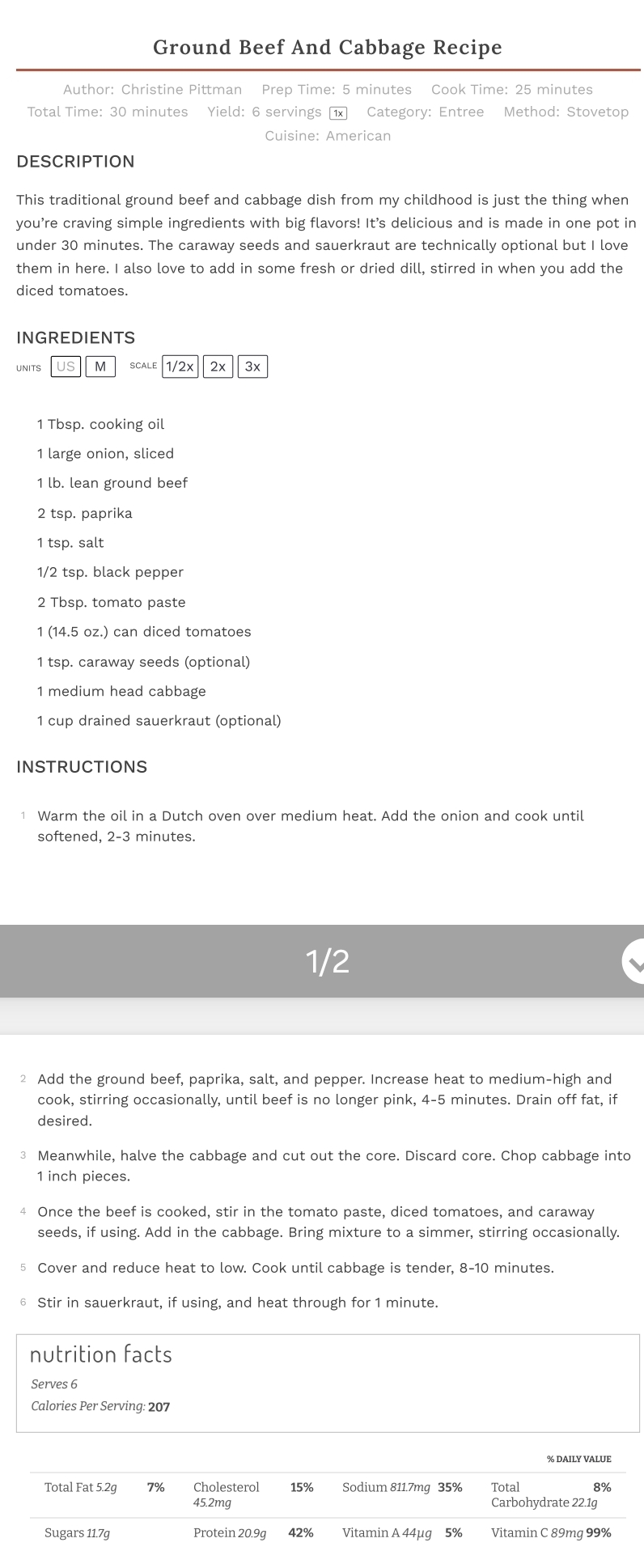 Ground Beef And Cabbage Recipe