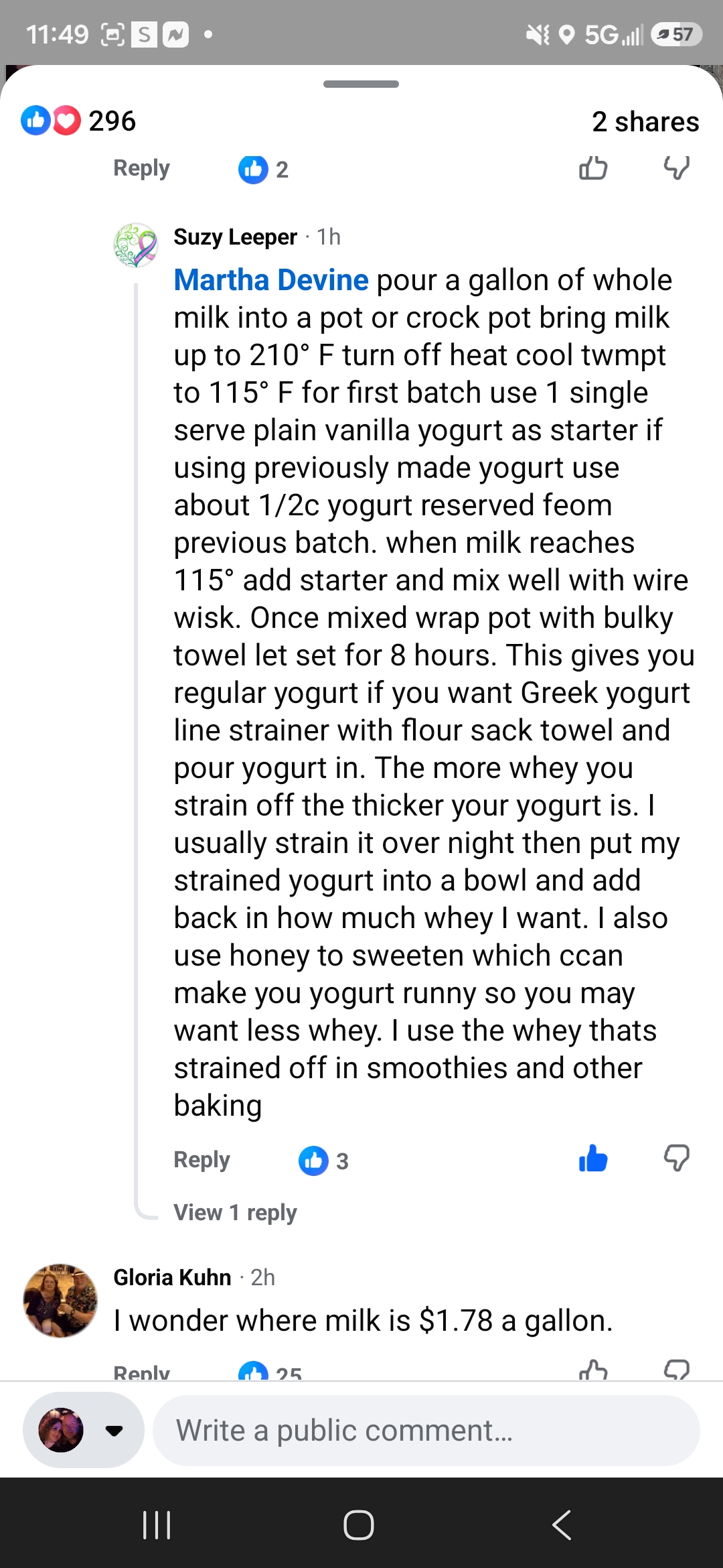 Homemade Yogurt