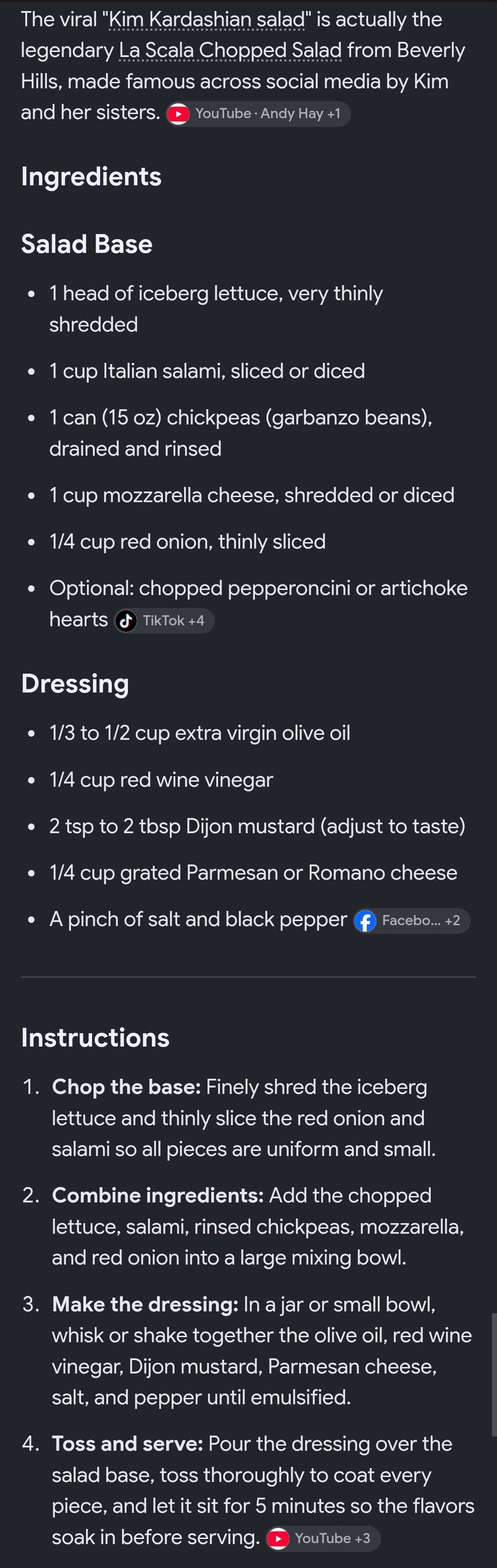 La Scala Chopped Salad