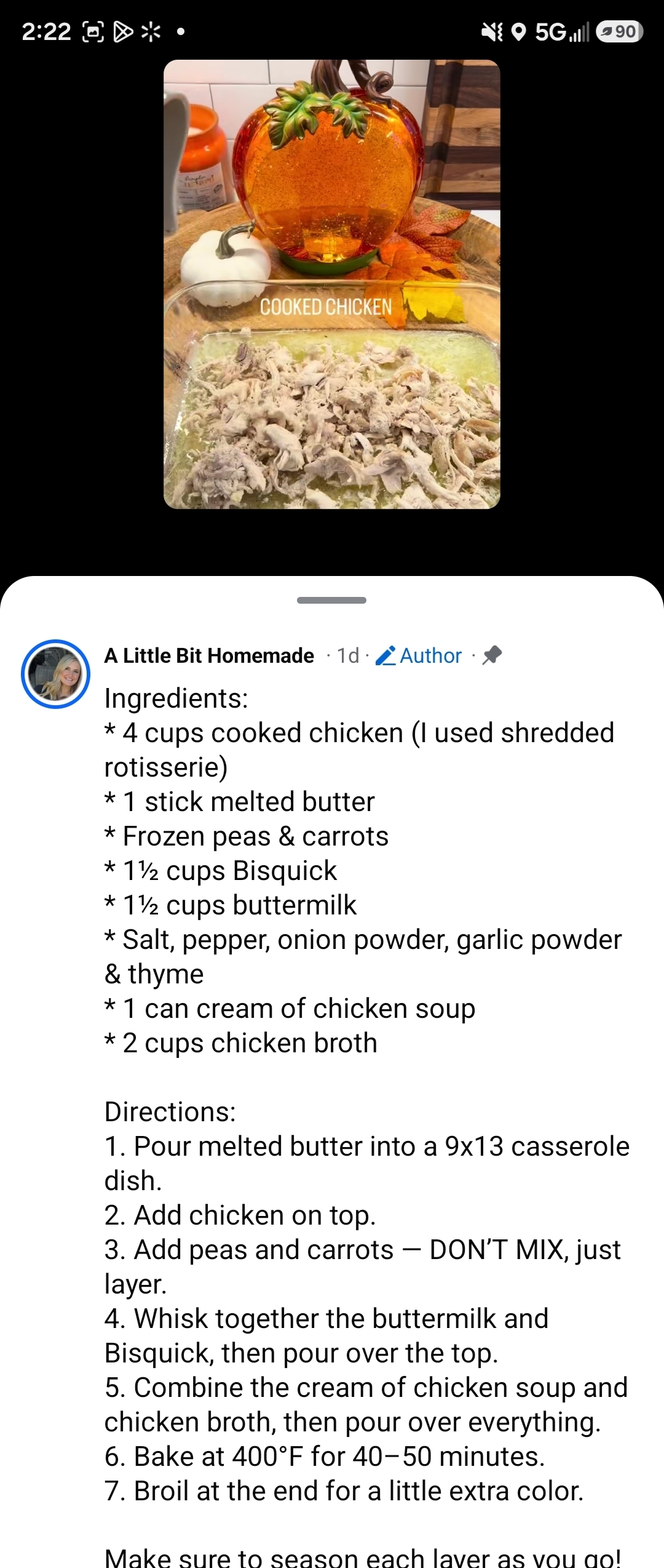 Chicken Casserole