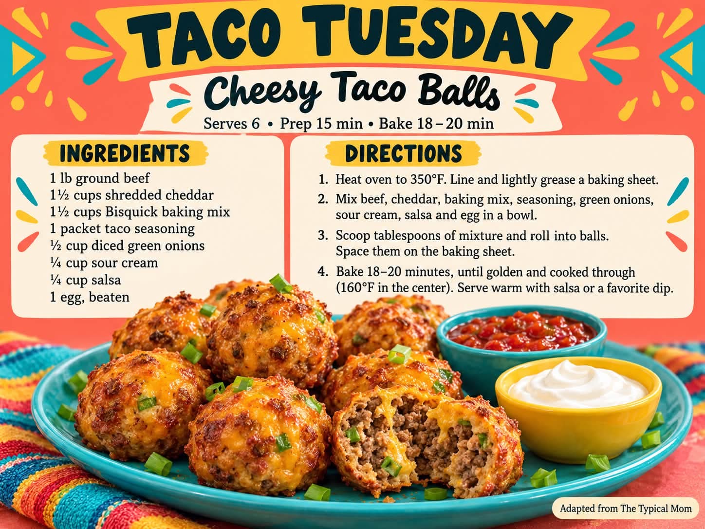 Cheesy Taco Balls