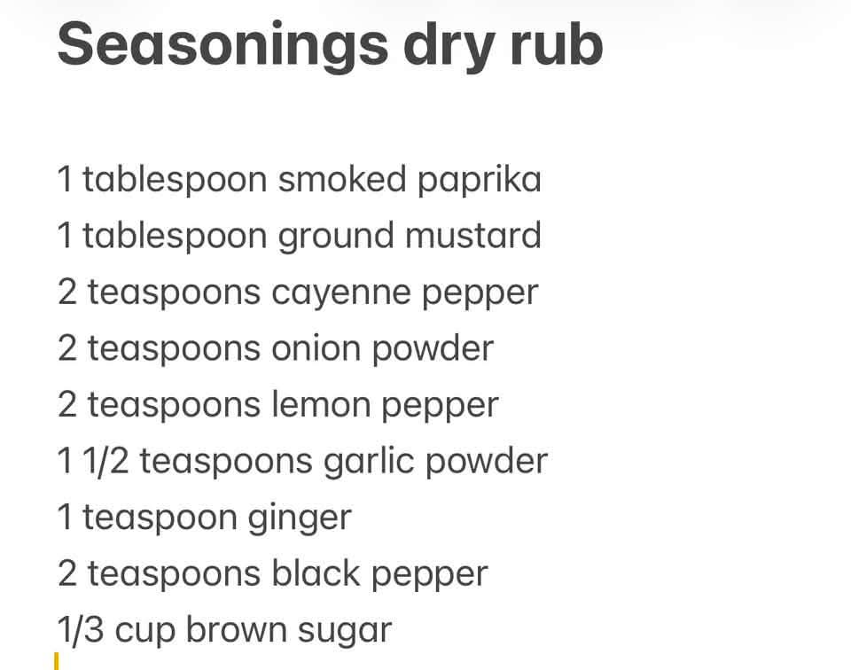 Seasonings Dry Rub
