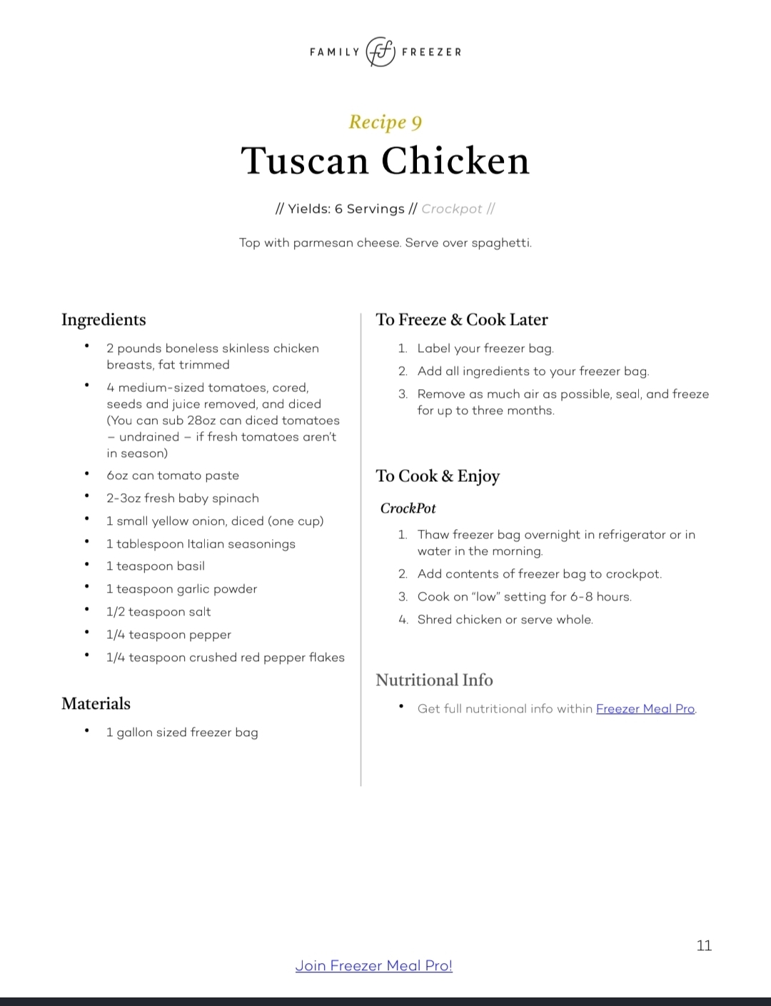 Tuscan Chicken