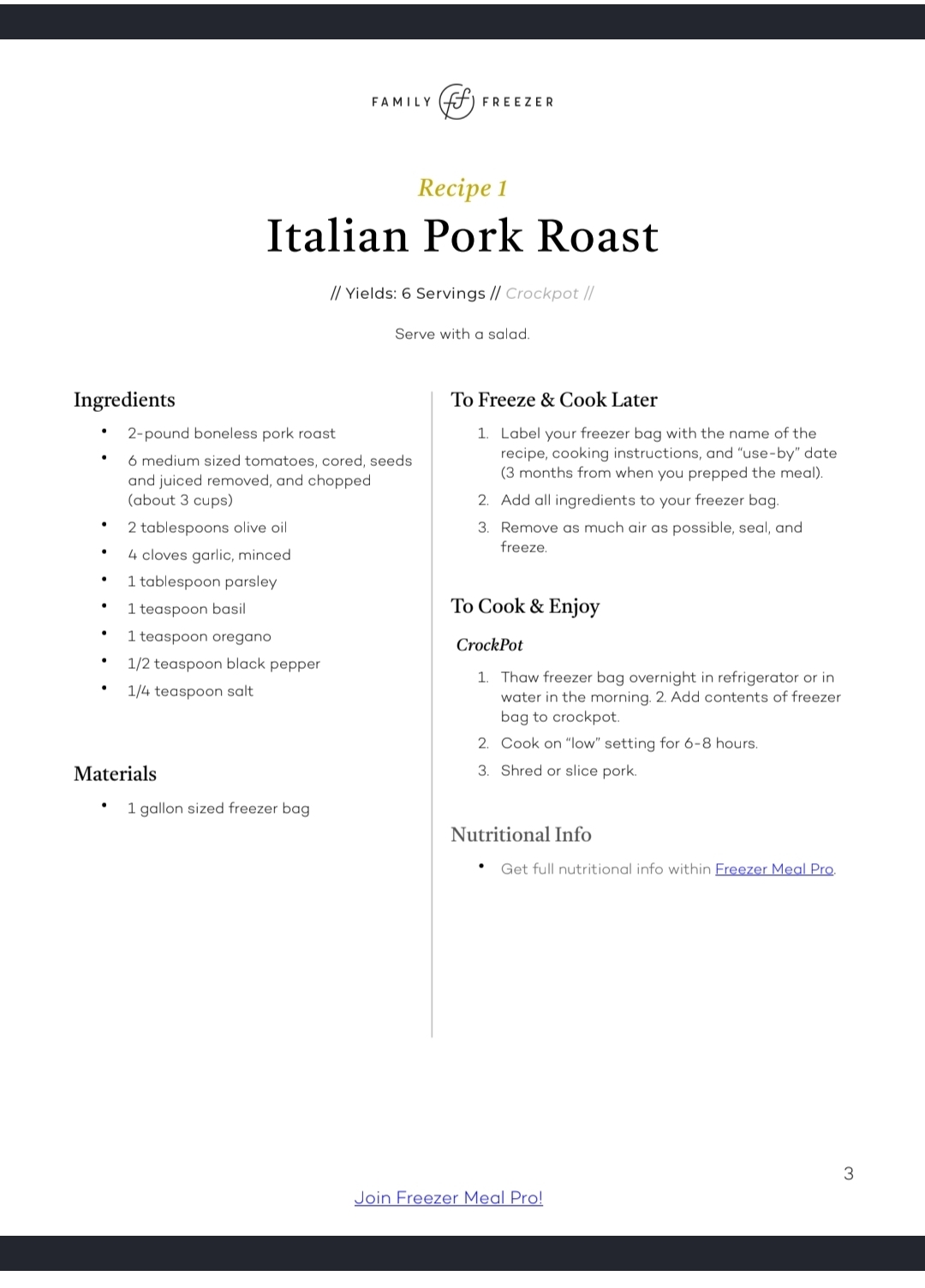 Italian Pork Roast