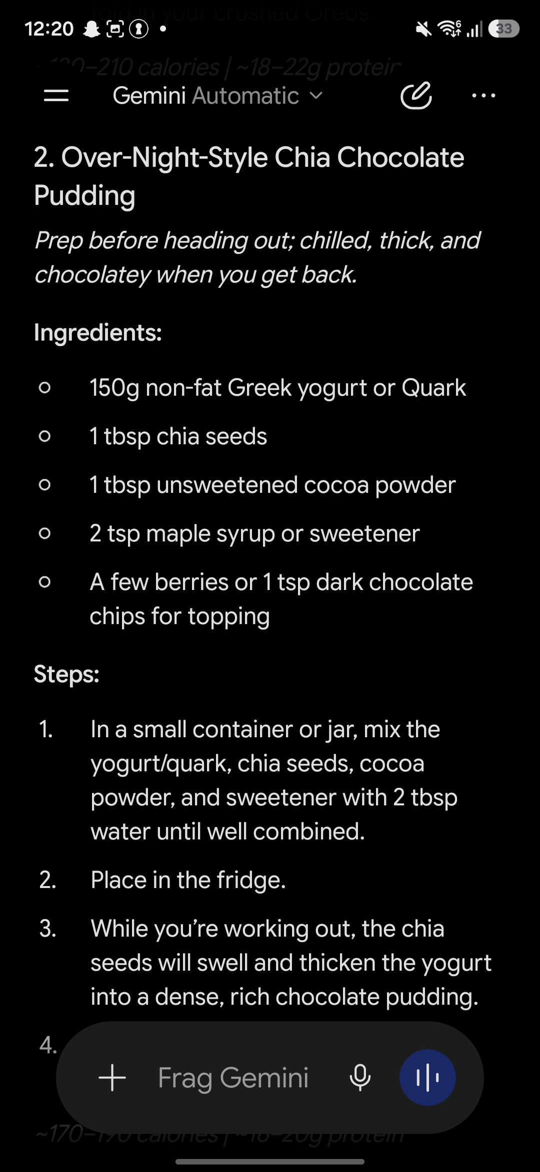 Over-Night-Style Chia Chocolate Pudding