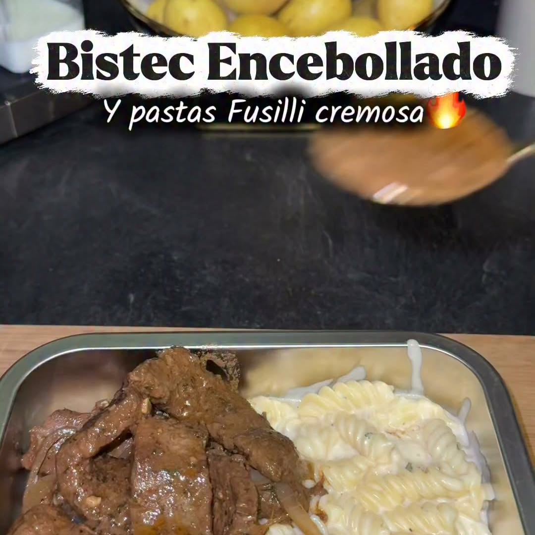 Juicy Beef with Creamy Alfredo Fusilli