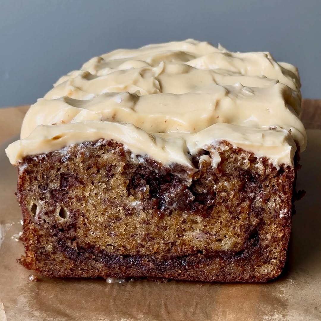 Nutella Swirl Espresso Banana Bread