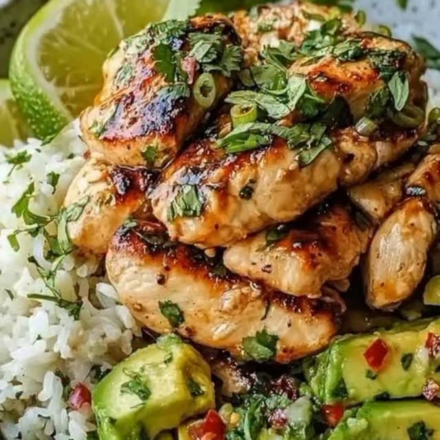 Mediterranean Grilled Chicken & Avocado Bowl