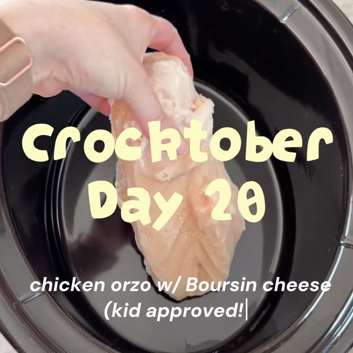 Chicken Orzo with Boursin