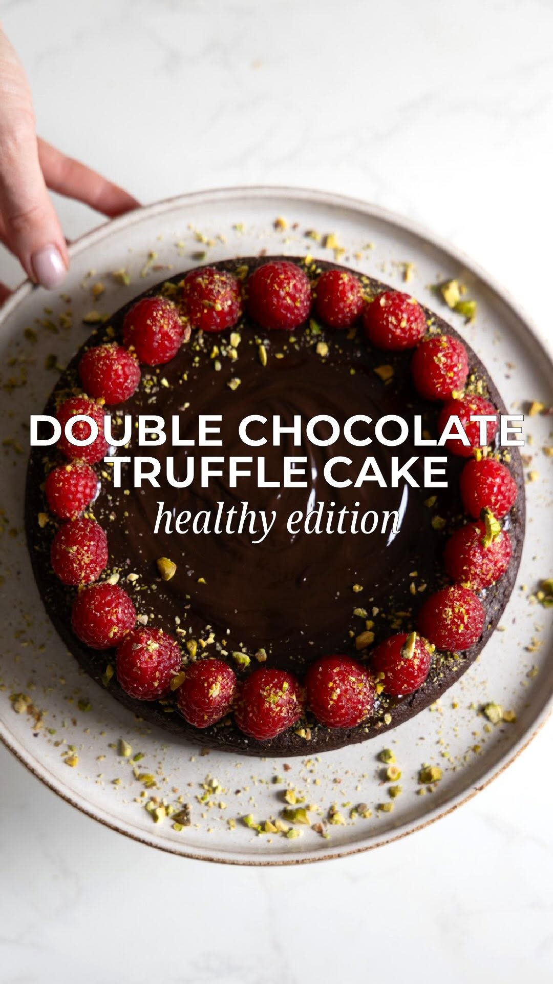 Healthy Chocolate Truffle Cake