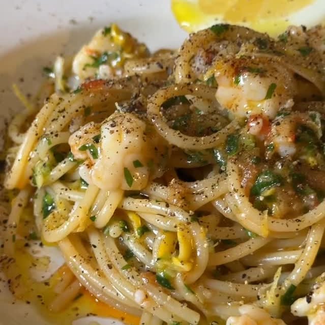 Prawn and Courgette Spaghetti