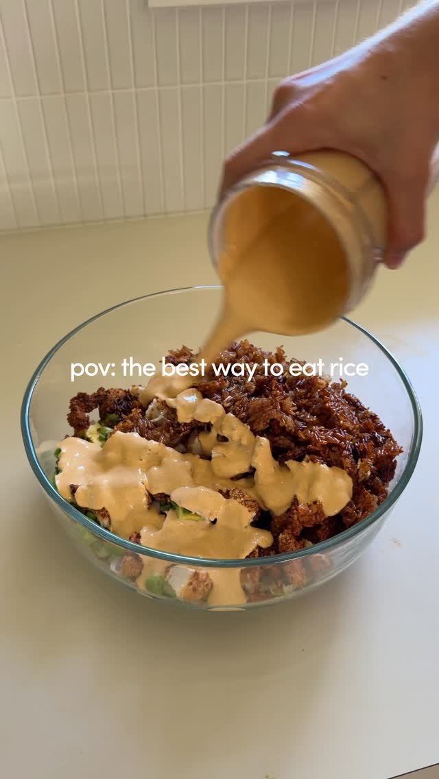 Crispy Rice Chicken Salad