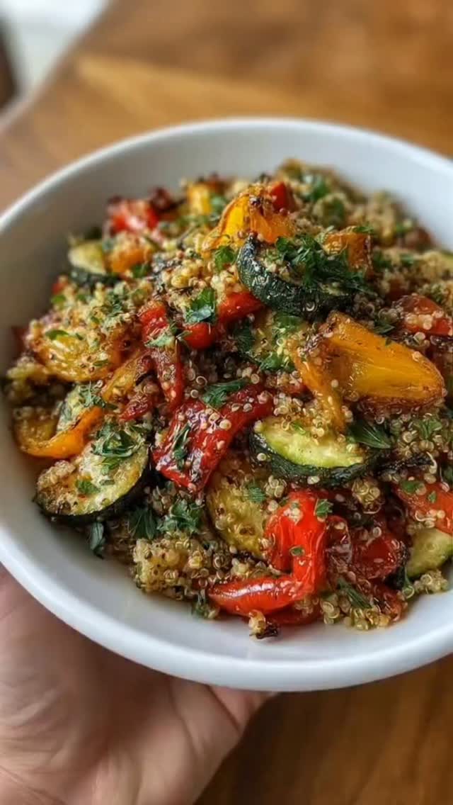 Herbed Quinoa Salad with Roasted Vegetables