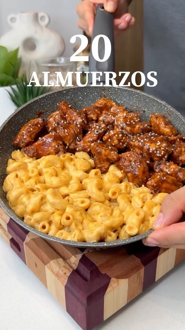 Korean Chicken with Mac & Cheese