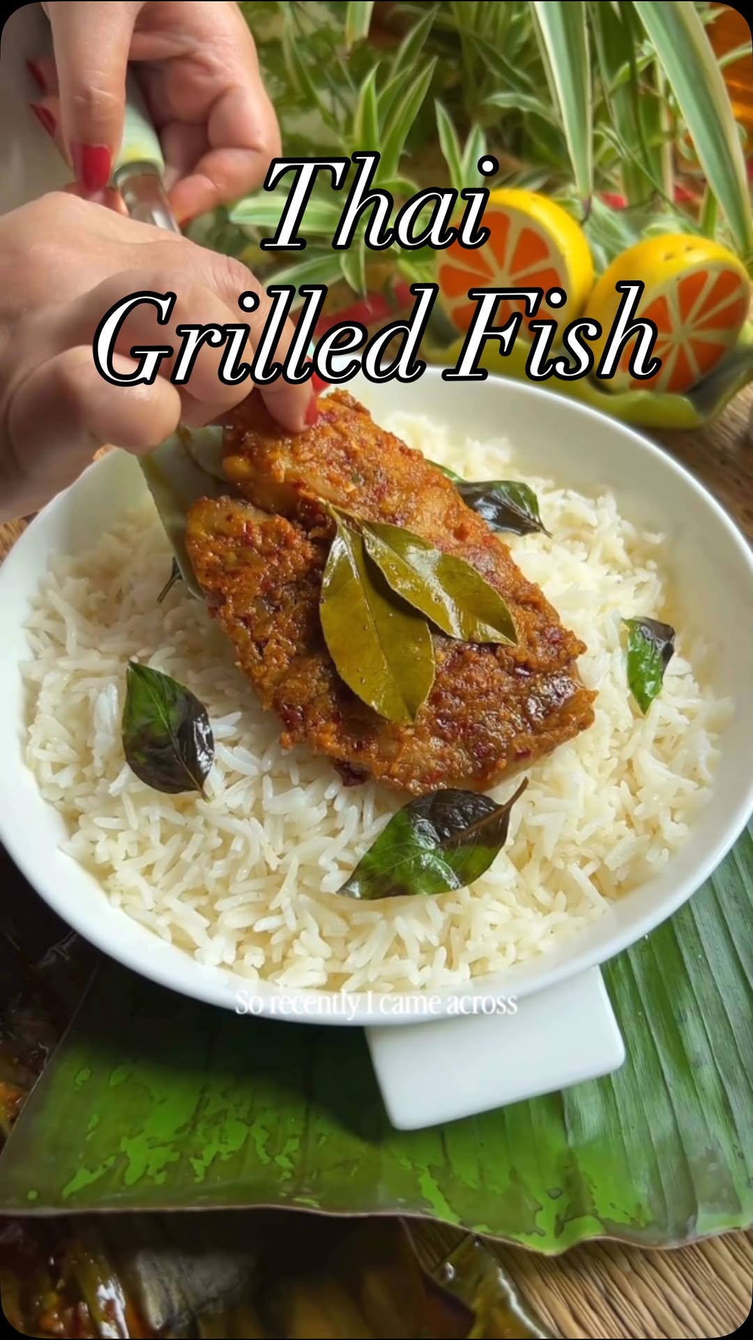 Thai Grilled Fish in Banana Leaves