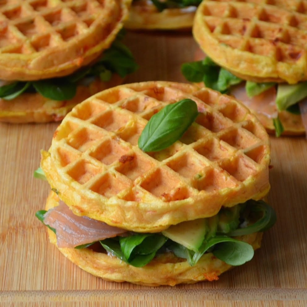 Carrot Waffles Burger