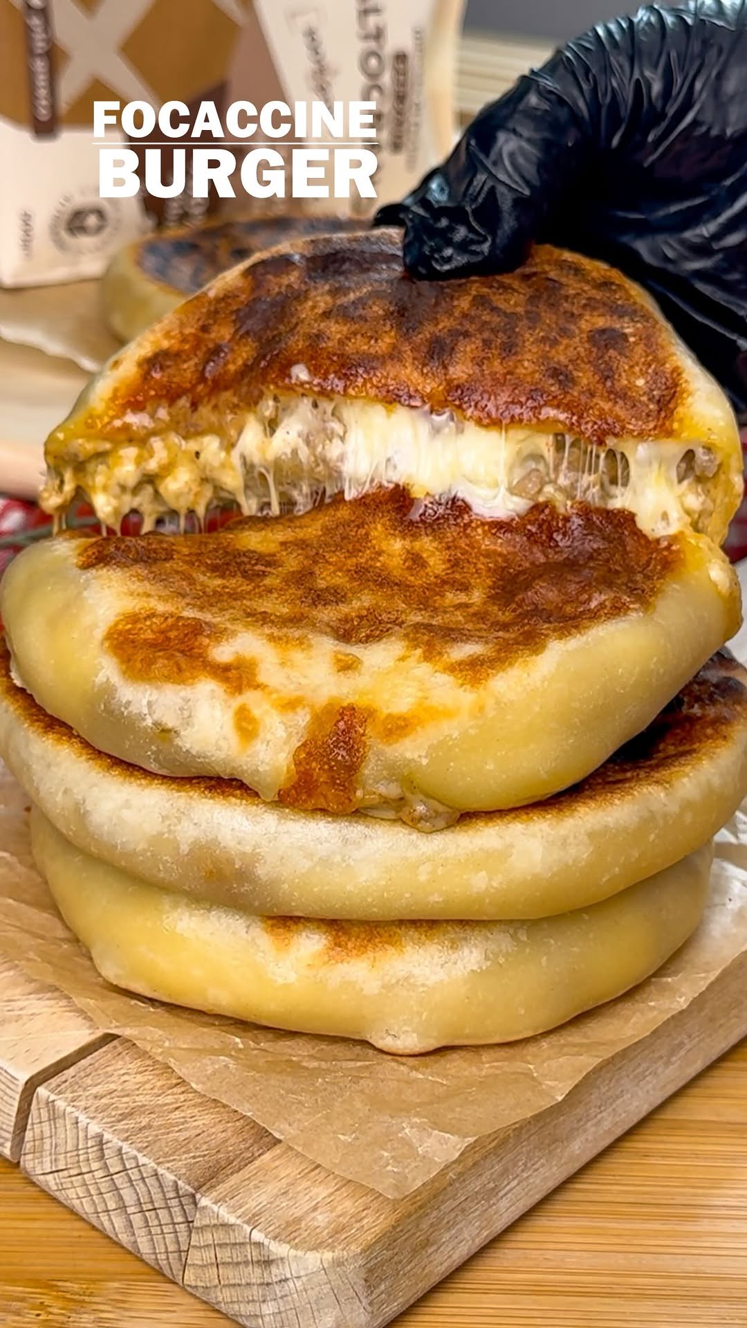 Focaccine Burger in Pan