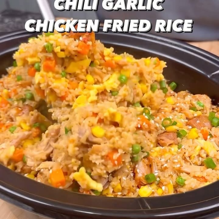 Chili Garlic Chicken Fried Rice