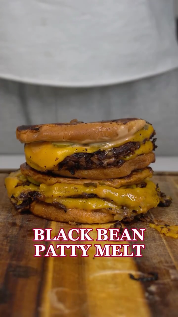 Black Bean Patty Melt