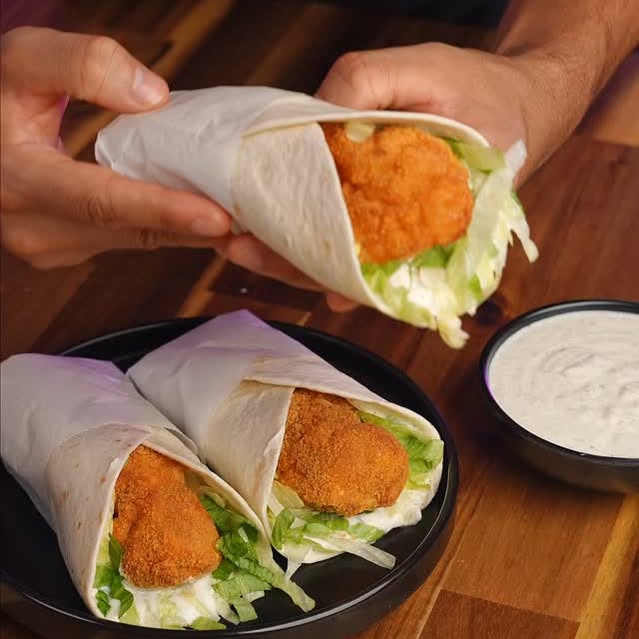 High Protein Crispy Chicken Snack Wraps