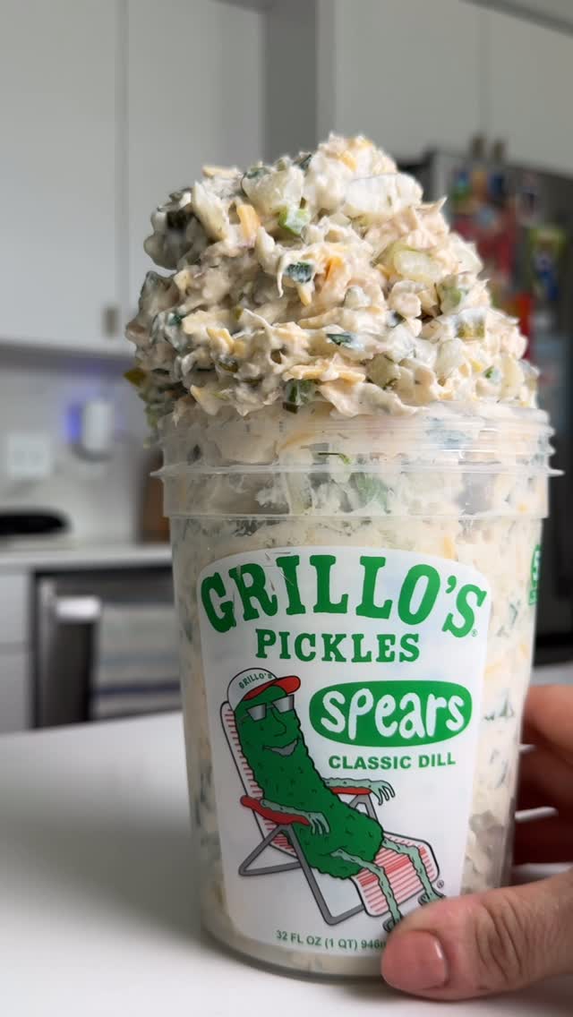 Viral Pickle Dip Chicken Salad