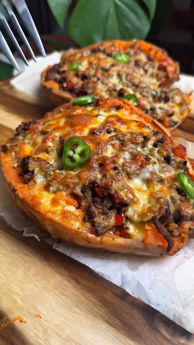 Taco Loaded Sweet Potato Boats