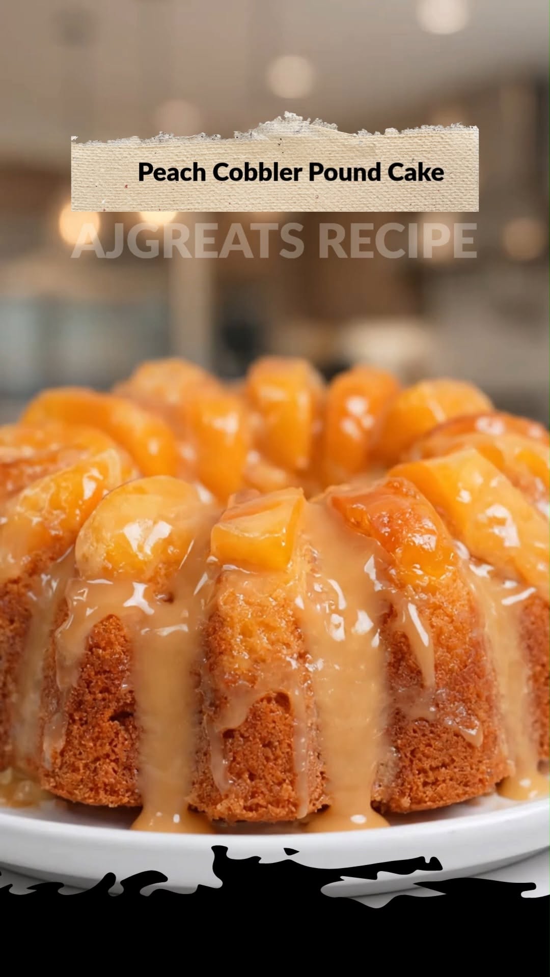 Peach Cobbler Pound Cake