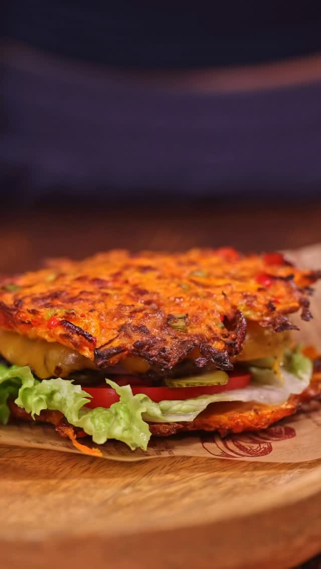 Seriously Addictive Bunless Carrot Burger