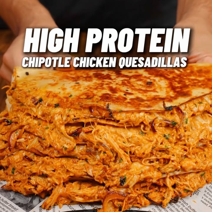 High Protein Chipotle Chicken Quesadillas