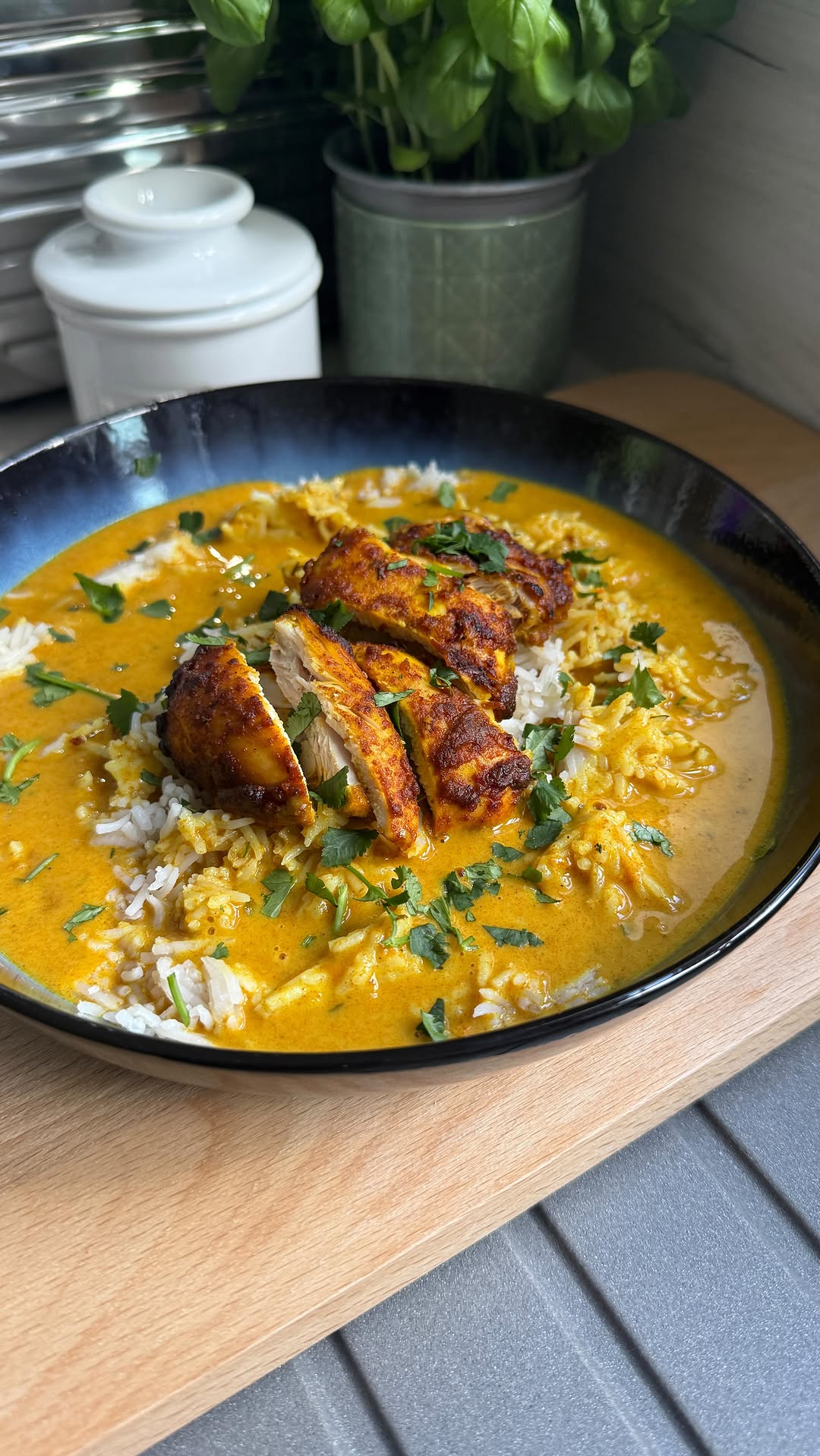 Creamy Chicken Tikka Masala Brothy Rice