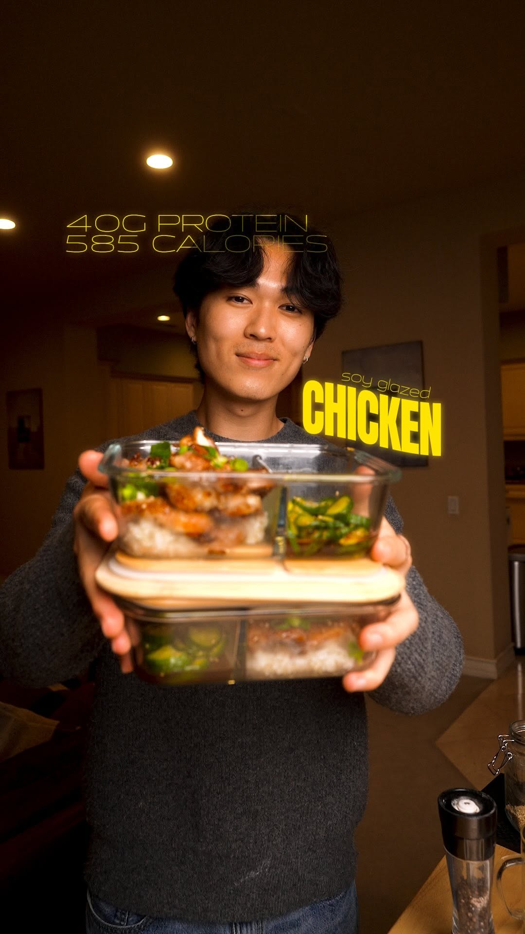 Soy Glazed Chicken with Cucumber Salad