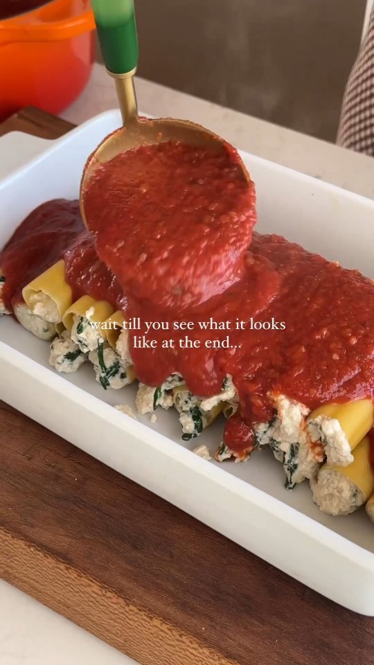 Tofu Cannelloni Pasta