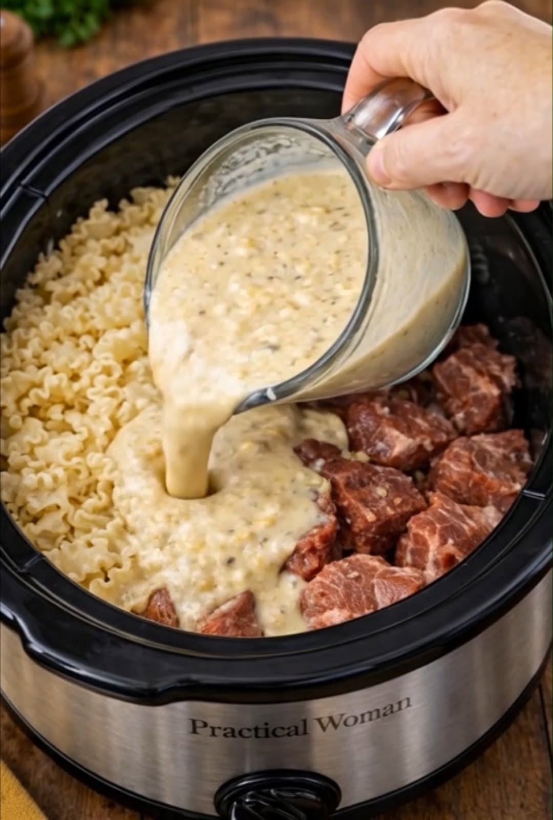 Creamy Pepperoncini Beef Mafalda