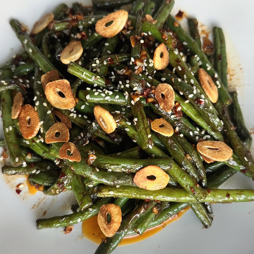 Garlic Soy Glazed Green Beans