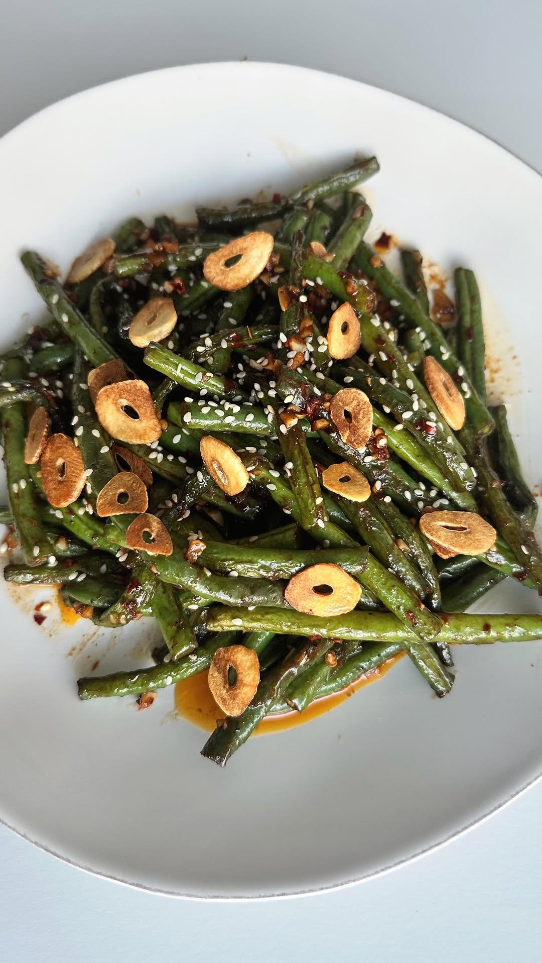 Garlic Soy Glazed Green Beans