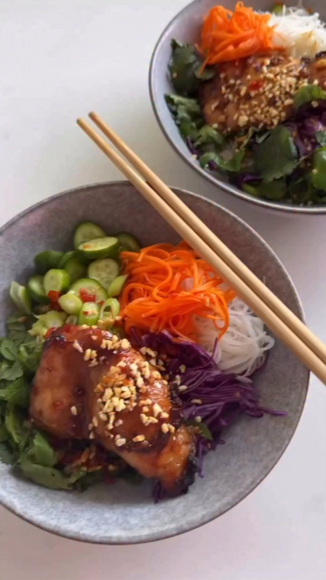 Vietnamese Chicken & Noodle Bowls