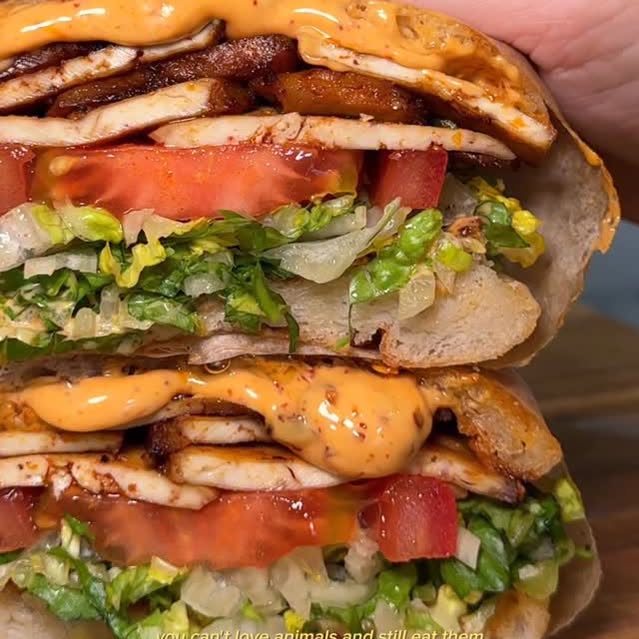 Chili Crisp Tofu Sandwich