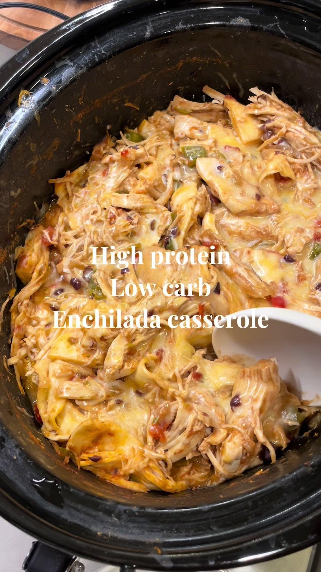 Slow Cooker Enchilada Casserole
