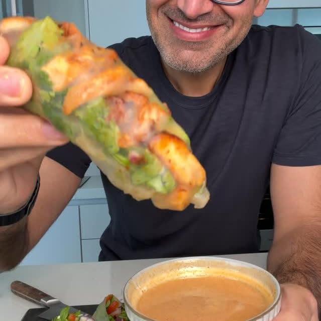 150 Calorie Chicken Summer Rolls