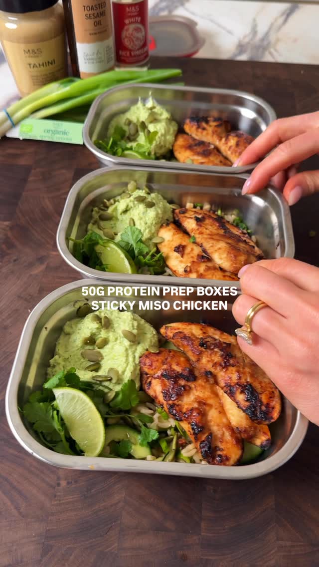 50G Protein Sticky Miso Chicken Prep Boxes