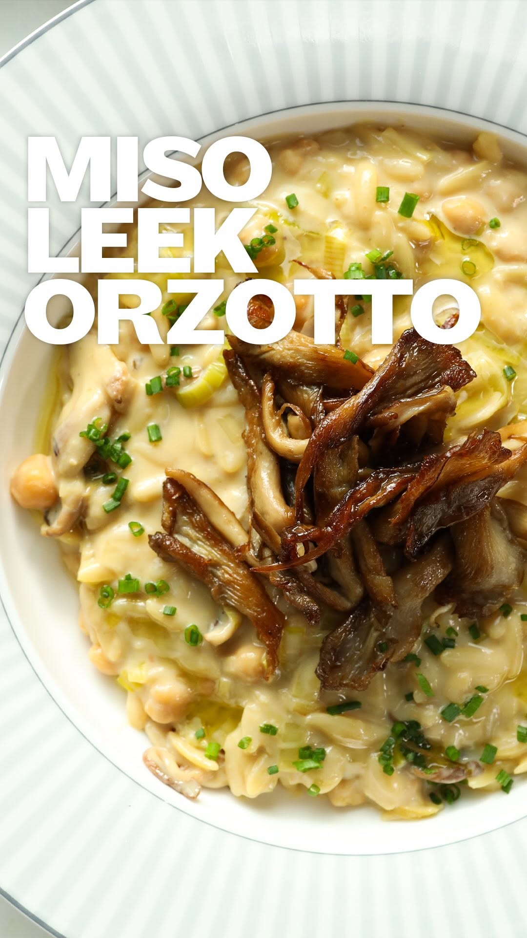 Miso Mushroom & Silken Tofu Orzotto