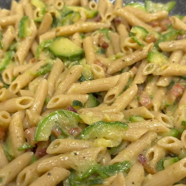 Zucchini and Guanciale Pasta