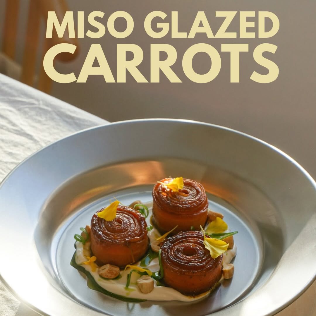Miso Glazed Carrots with Homemade Labneh